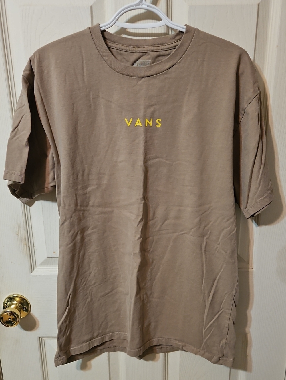 Vans Men's Taupe Logo T-Shirt